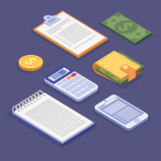 Image of Financial planning and calculator for a new business